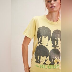 NWT FREE PEOPLE X JUNK FOOD THE BEATLES PORTRAIT TEE